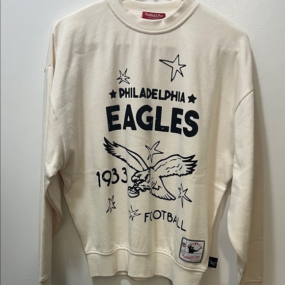Mitchell & Ness Sweaters - Philadelphia Eagles Graphic Crewneck Sweatshirt - New XS